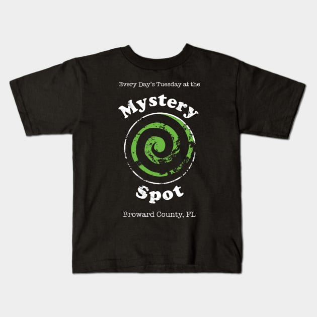 Welcome to the Mystery Spot Kids T-Shirt by Snellby